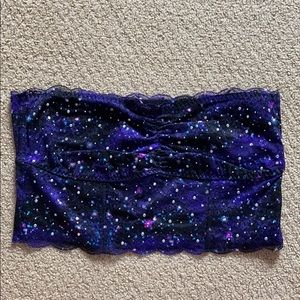 PINK Victoria’s Secret lace bandeau bra. LARGE.